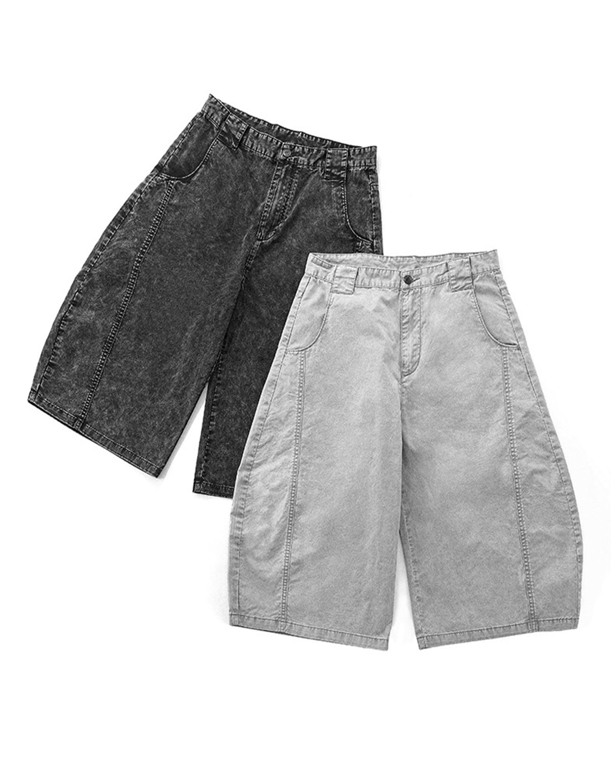 Distressed cropped trousers