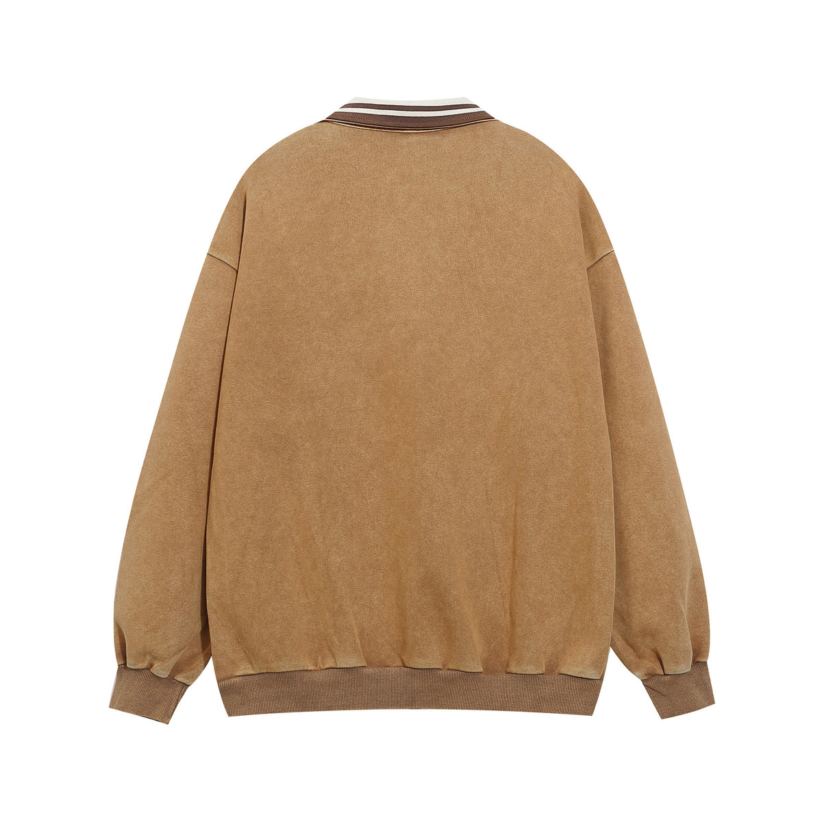 레트로 디스트레스드 폴로 스웨트셔츠