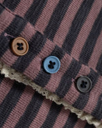 Polka Dot and Striped Long-Sleeve Top