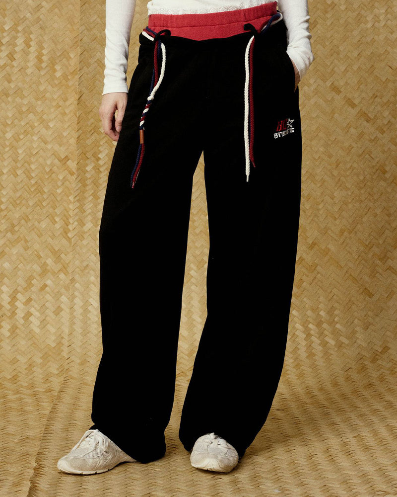 復古寬鬆休閑長褲