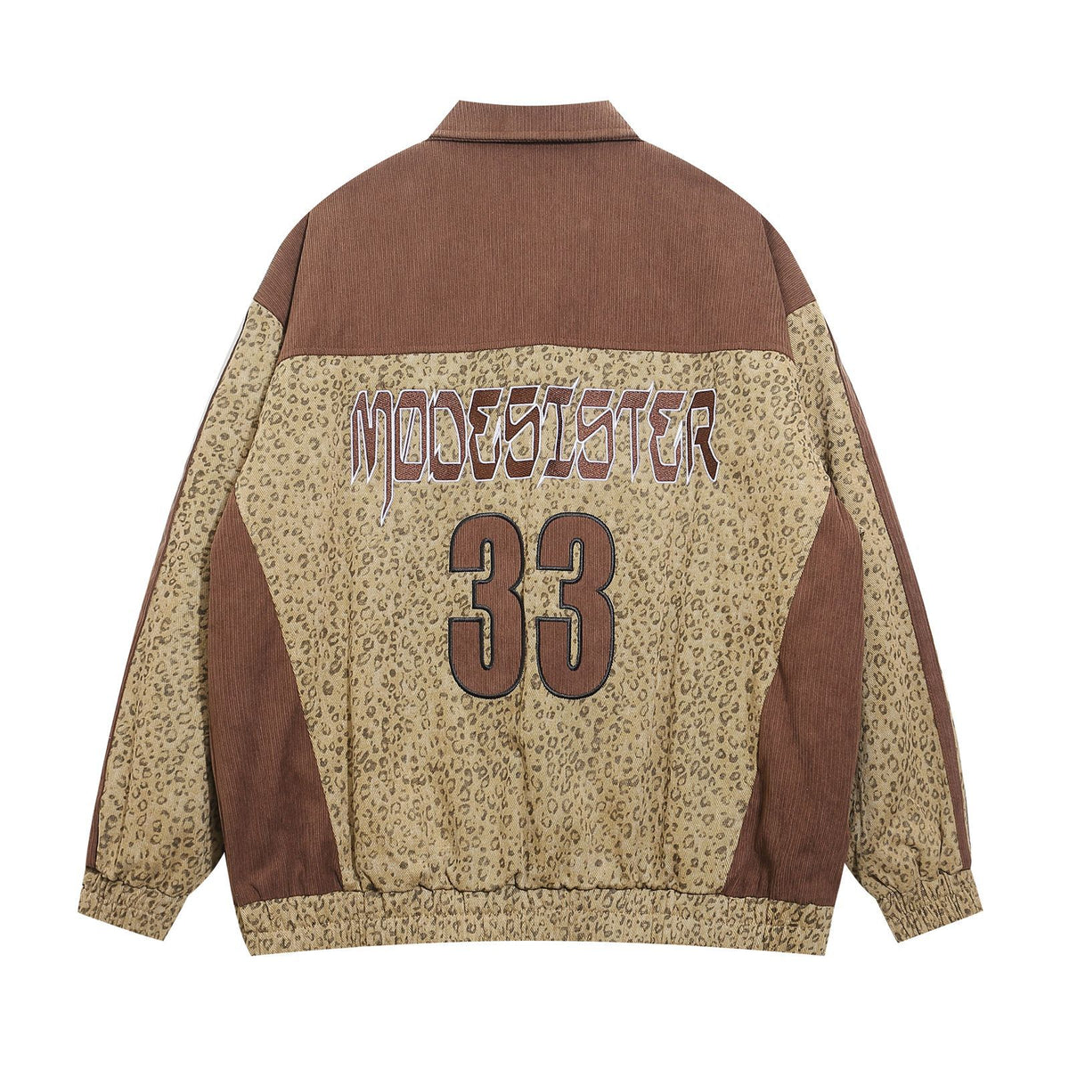 Retro contrast patchwork jacket