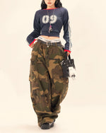 復古辣妹印花長袖(女款)