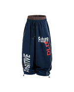 Patchwork Casual Wide-Leg Pants
