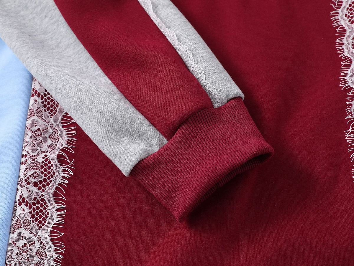 復古刺綉翻領長袖