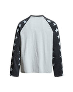 Color-blocked casual versatile long-sleeved shirt