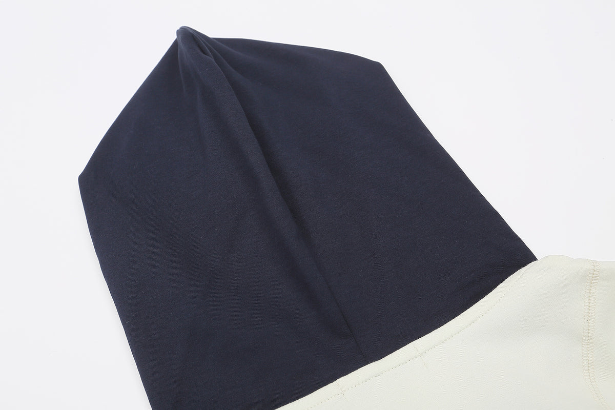 레트로 스포츠 컬러 블록 지퍼 긴팔