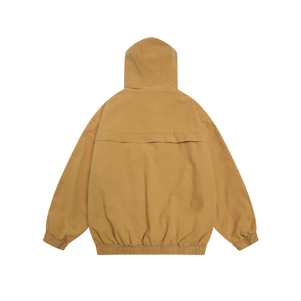 Vintage embroidered hooded jacket