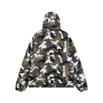 Retro thickened hooded cotton jacket