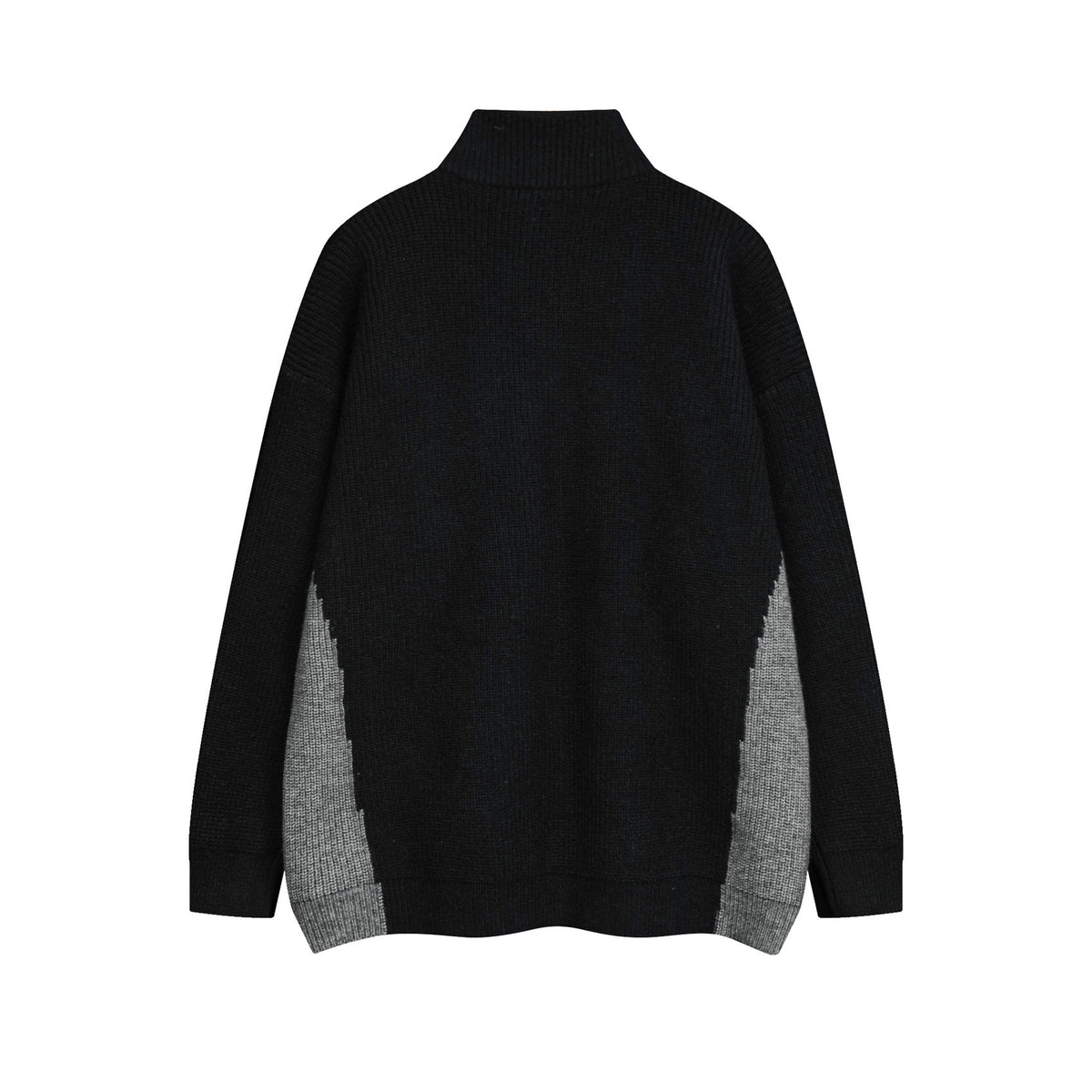 Retro letter turtleneck sweater
