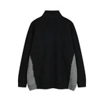 Retro letter turtleneck sweater