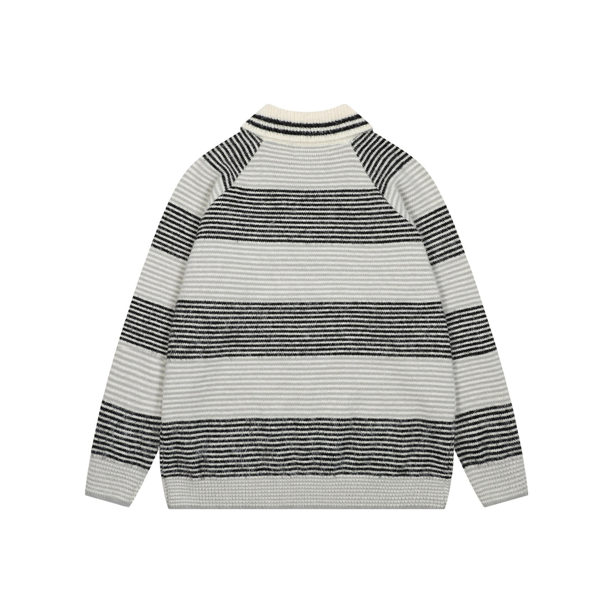retro striped polo sweater