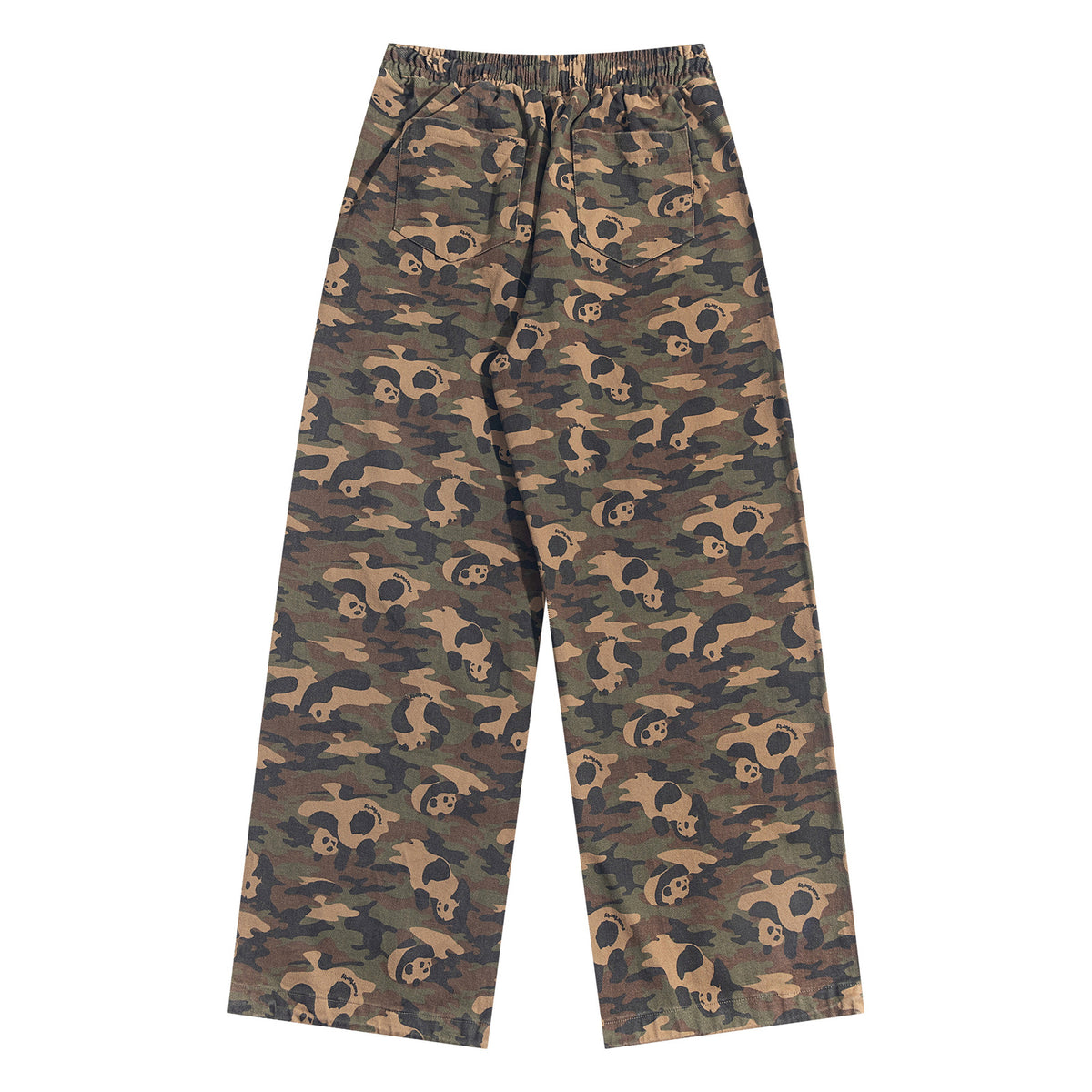 Vintage washed camouflage pants