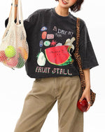 수박 프린트 반팔