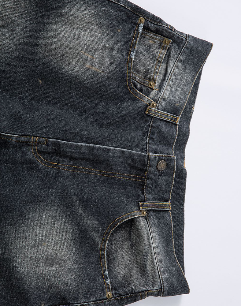 Washed gradient jeans