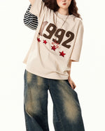 레트로 디지털 반팔