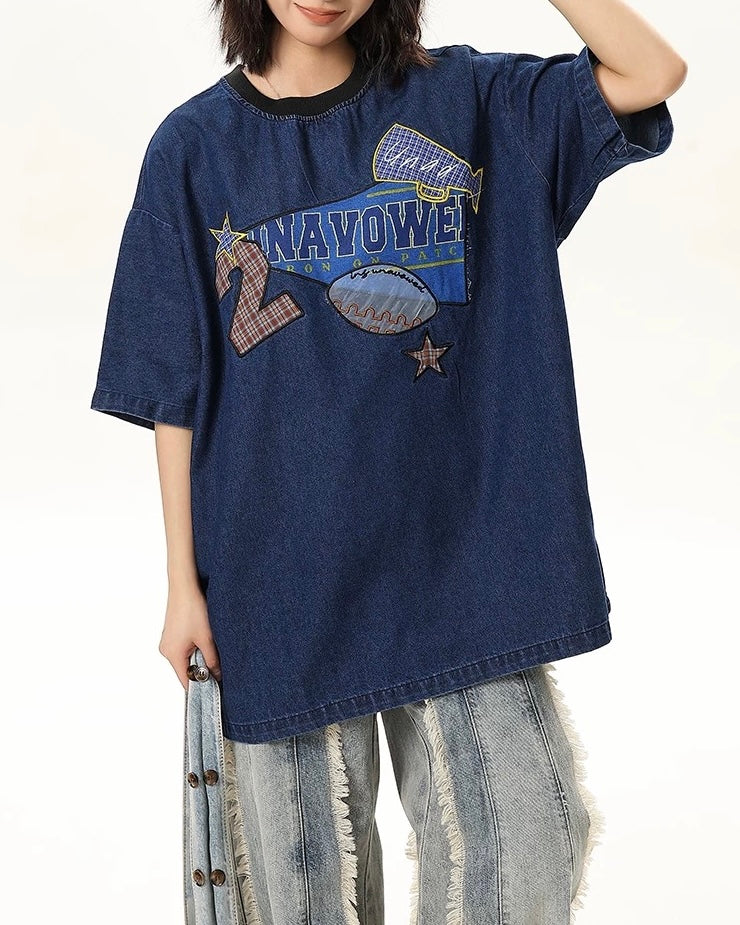 심플한 루즈한 반팔