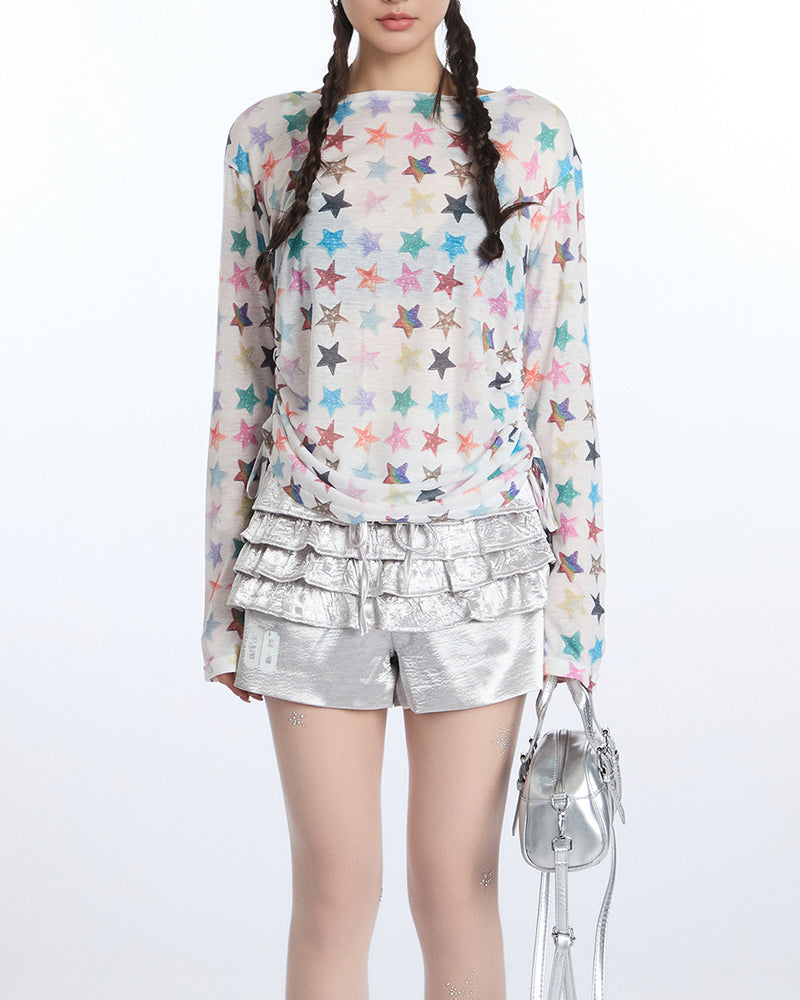 Five-pointed star sun protection top