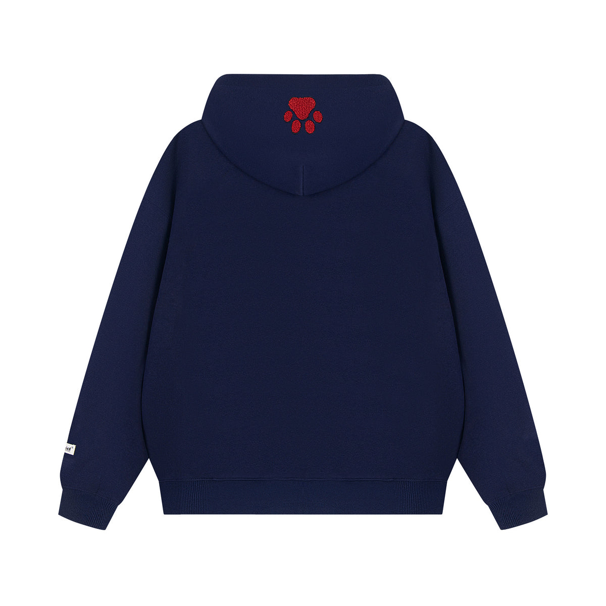 復古臘腸狗刺綉連帽衛衣