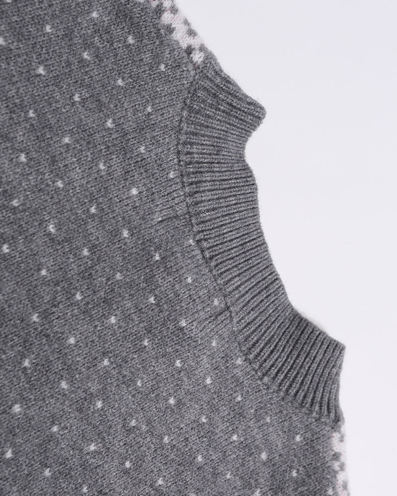 Polka Dot Ski Cardigan