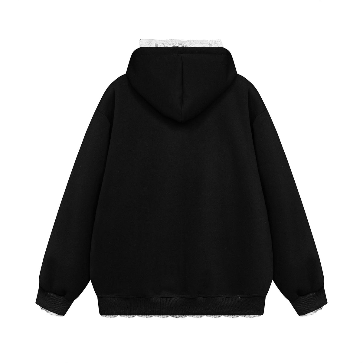 Vintage embroidered hooded sweatshirt