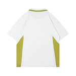 Retro contrast polo short sleeves