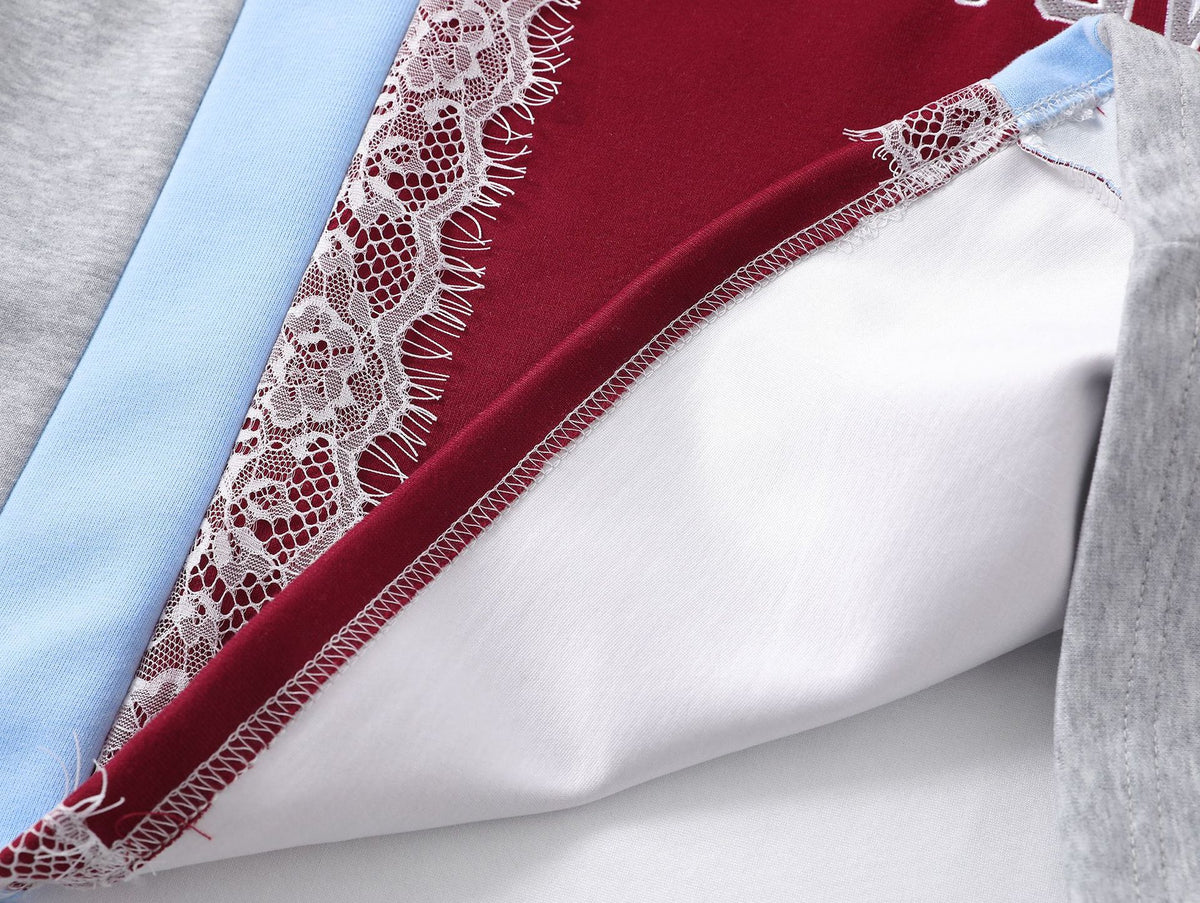 復古刺綉翻領長袖