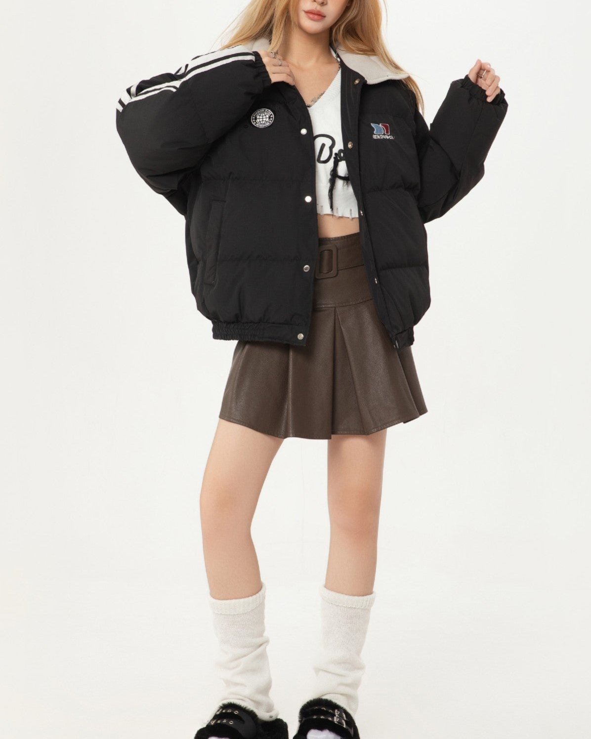 Retro simple cotton jacket