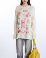 Cartoon Print Long Sleeve