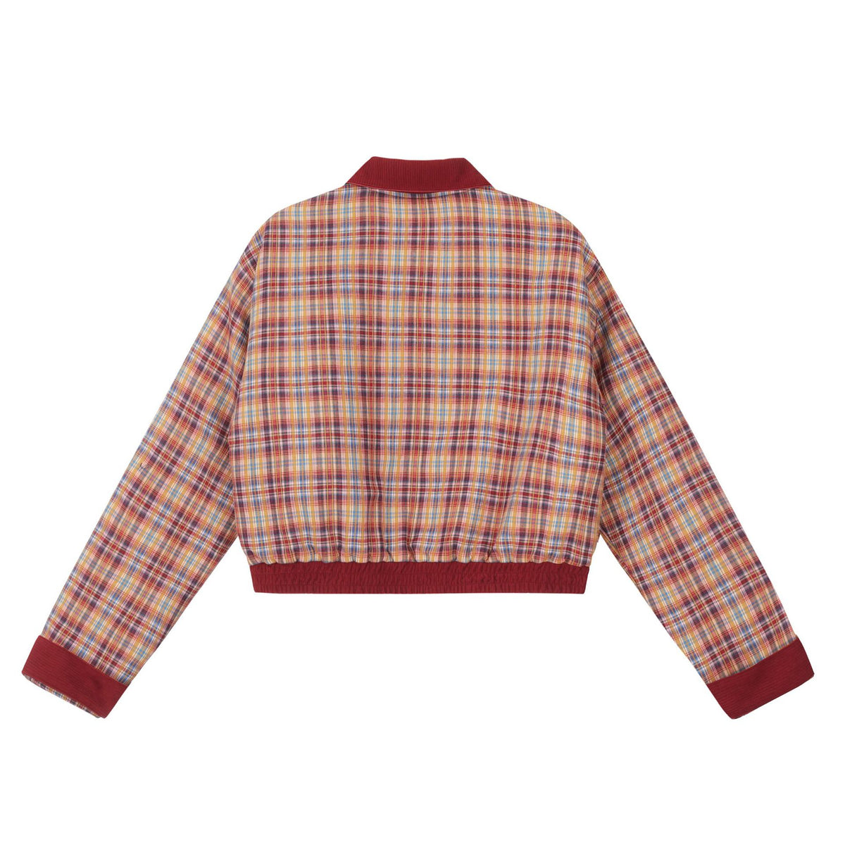 Retro embroidered short cotton jacket