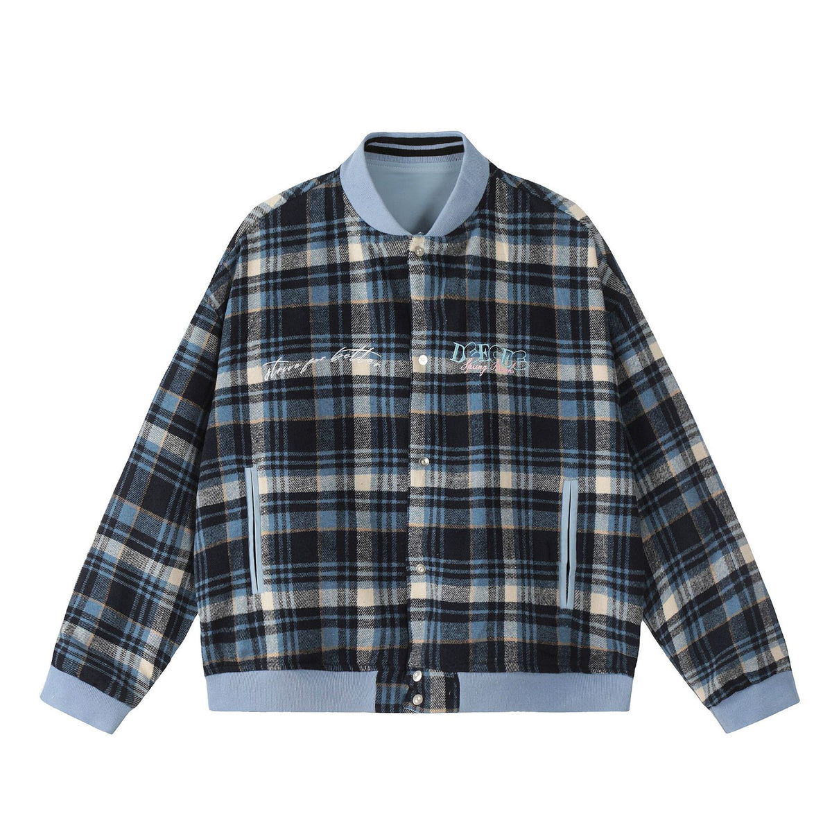 vintage embroidered reversible jacket