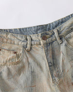 水洗做舊牛仔褲