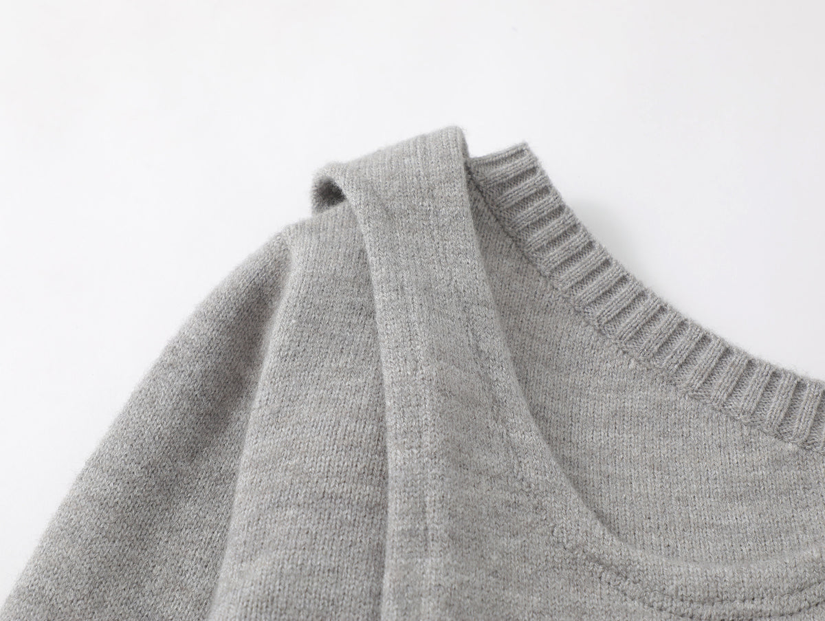 復古簡約百搭短款長袖