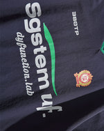 Color-blocked faux two-piece long-sleeved sports top