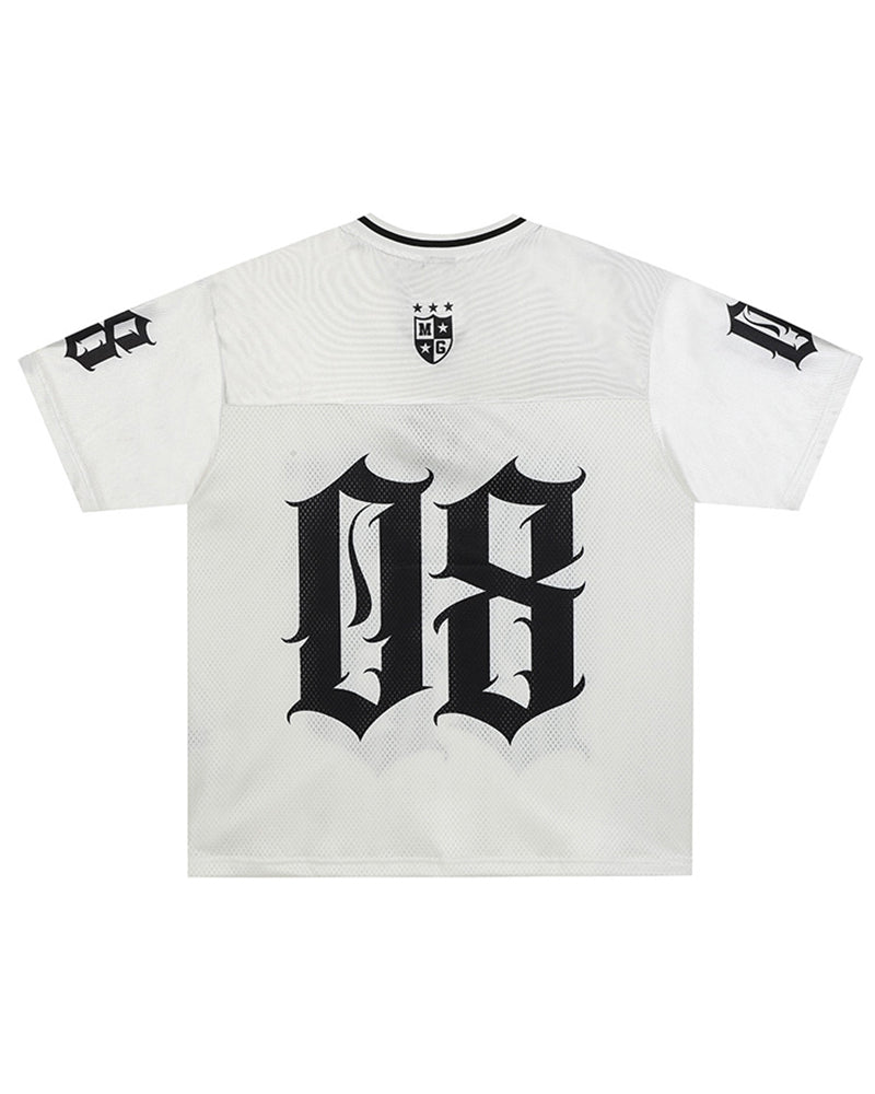 運動風數字印花短袖