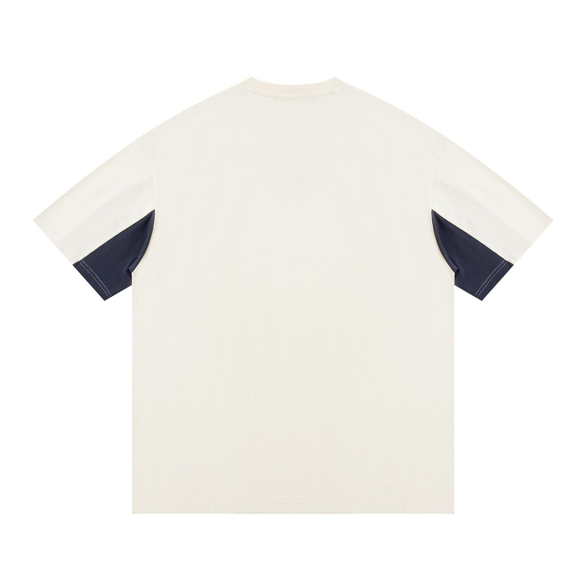 Contrast color stitching loose short sleeves