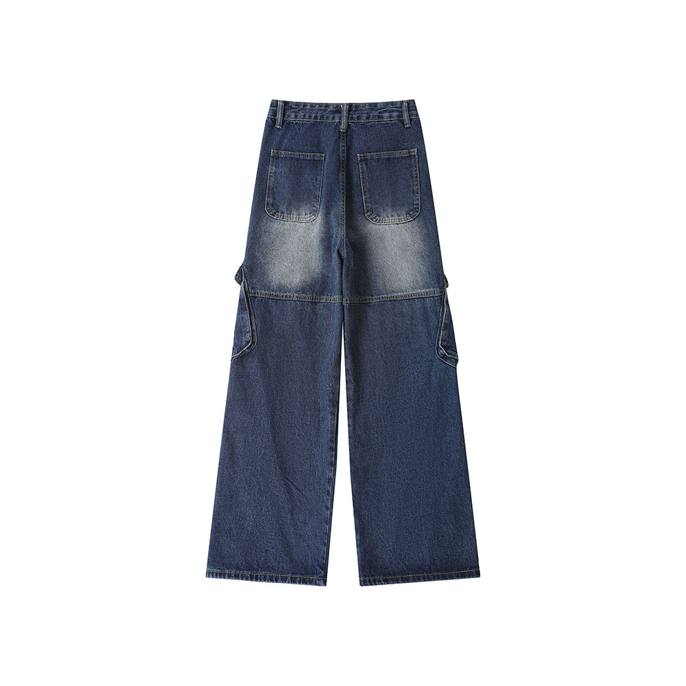 Vintage denim overalls