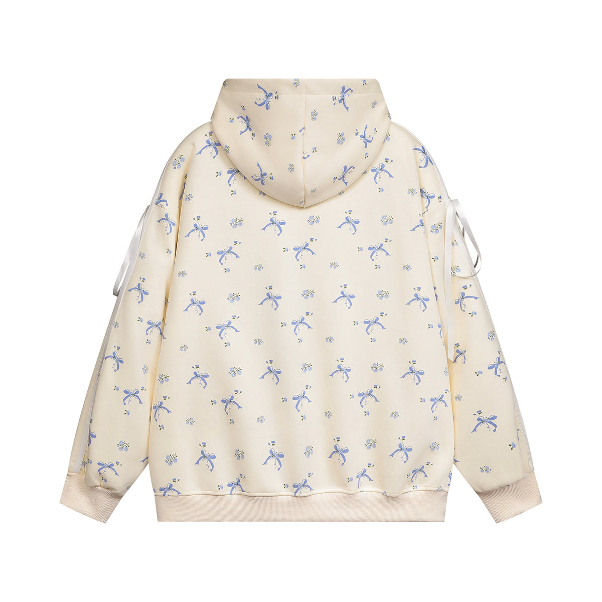 Retro cute embroidered hooded sweatshirt