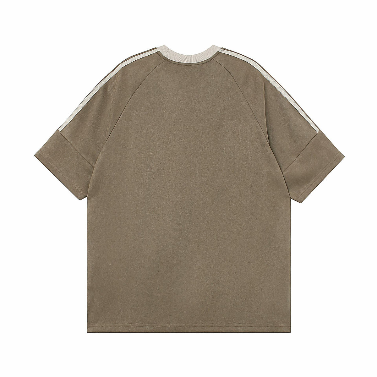 아메리칸 레트로 패치워크 대비 반소매