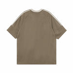 美式復古拼接撞色短袖