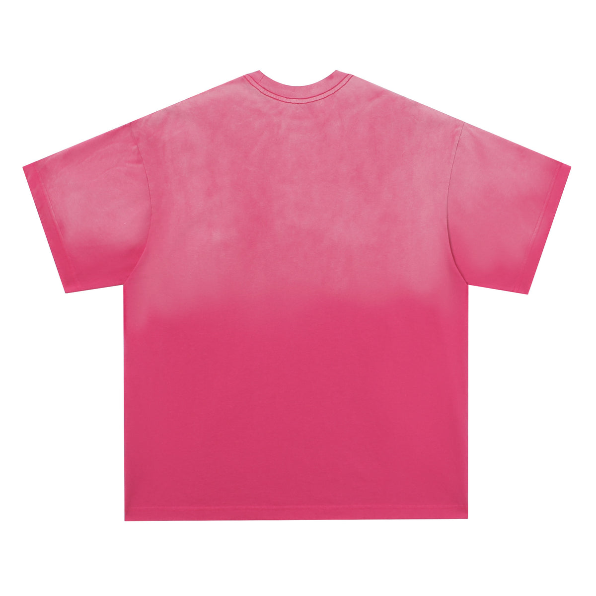 American retro patch washed short sleeves