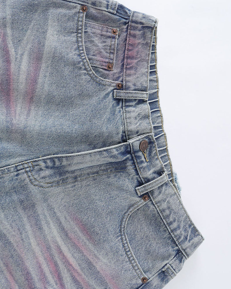 찢어진 밑단 반바지