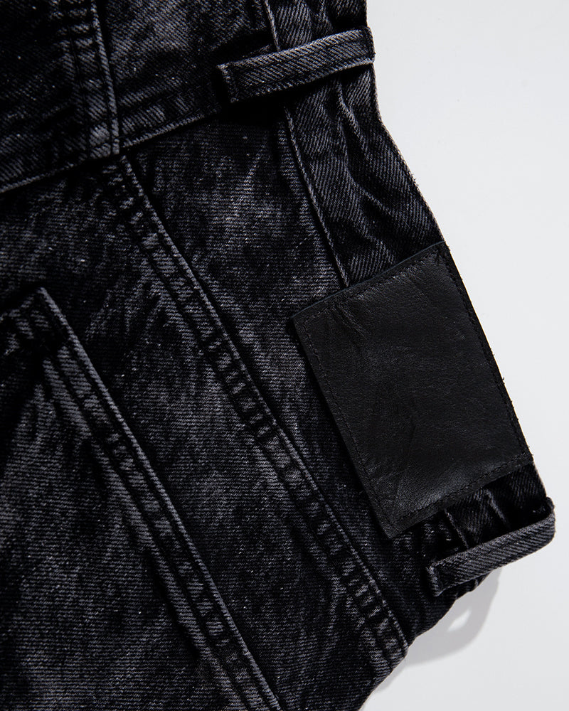 休閑個性牛仔長褲