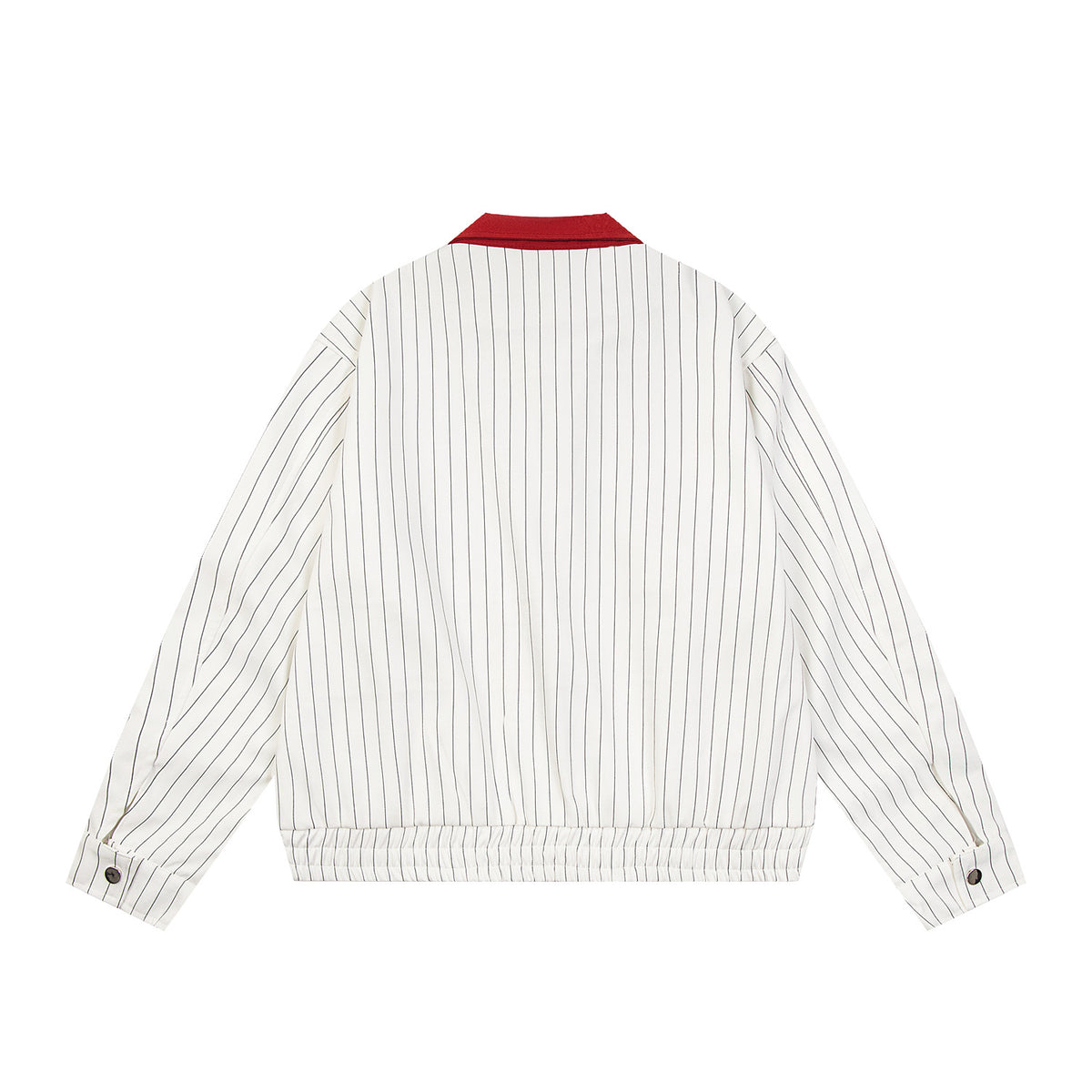 Retro sports contrast striped jacket