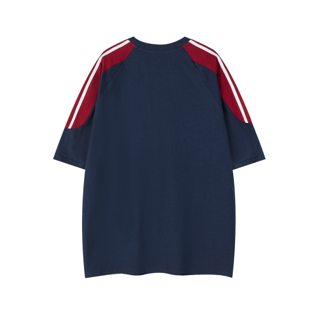 레트로한 배색 패치워크 반소매