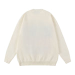 retro letter couple sweater