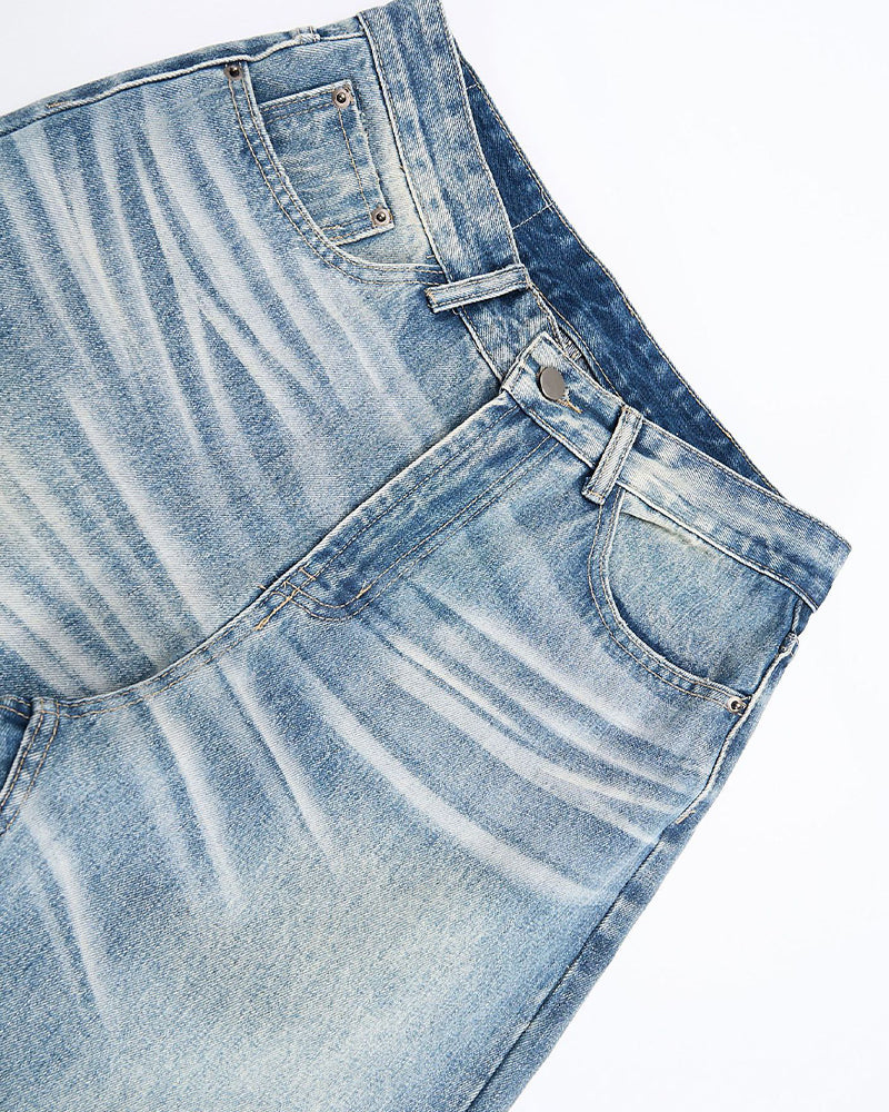 Retro casual straight leg jeans