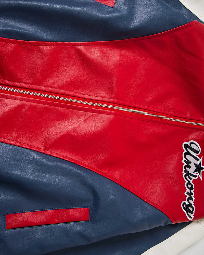 Embroidered patchwork couple jackets