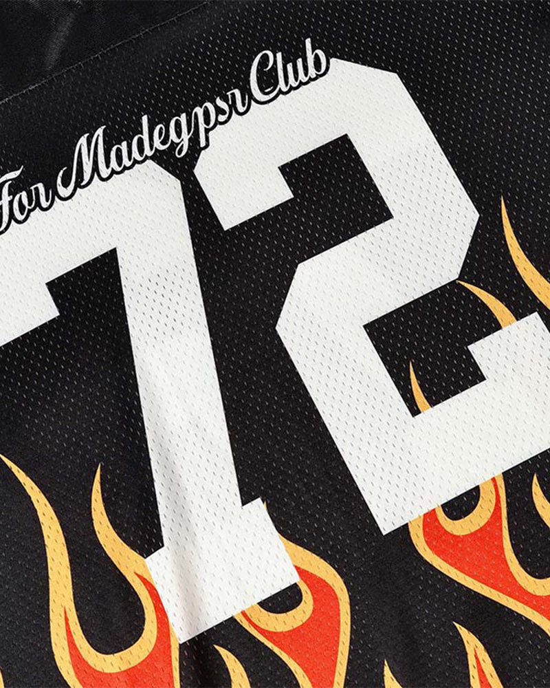 Flame Print Short-Sleeve