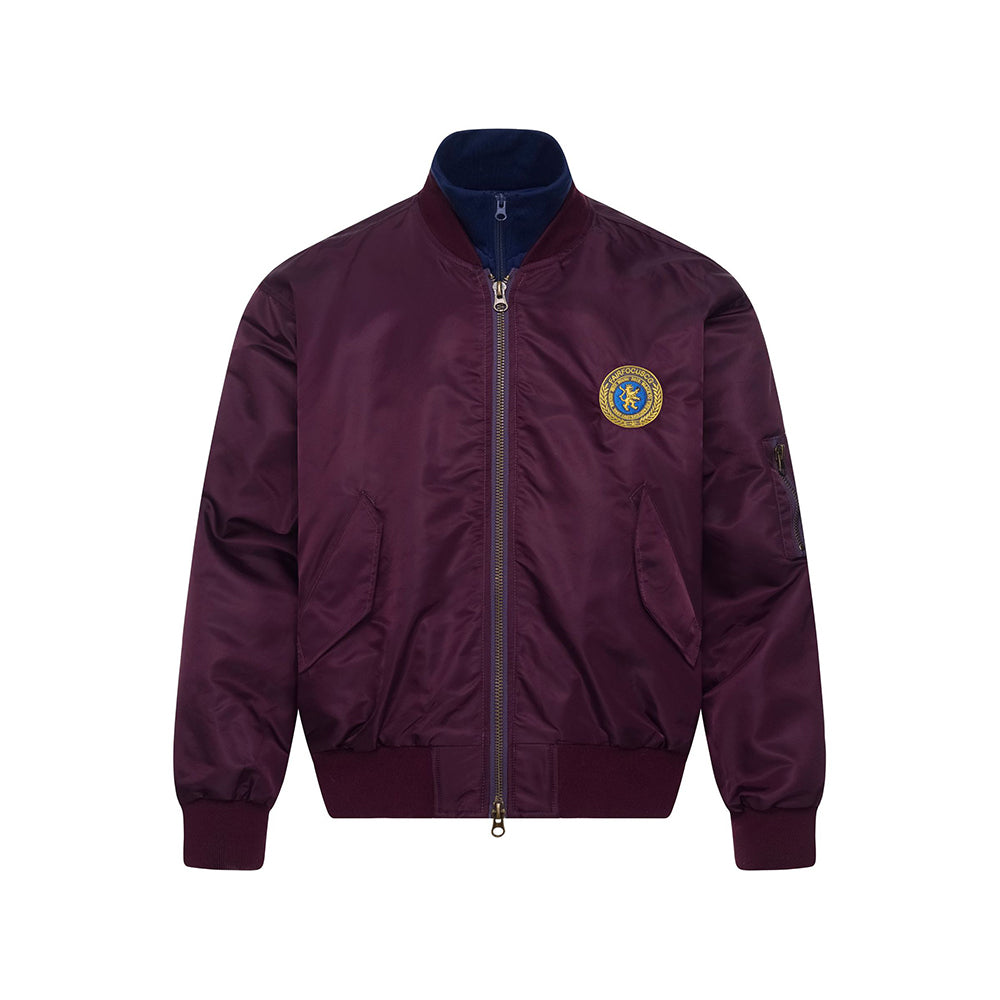 Unique color-blocked cotton-padded jacket