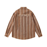 復古卡通情侶長袖襯衫